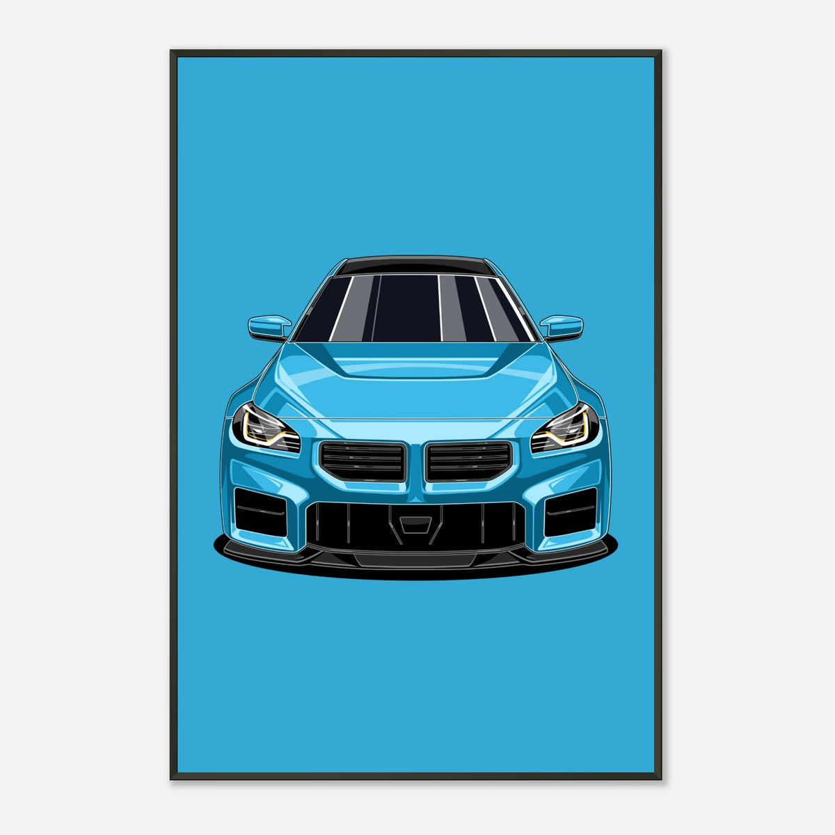 G87 Poster - Modernes Sportwagen Poster – Performance-Illustration | Auto Deko für Fans